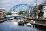 境川と東西線鉄橋